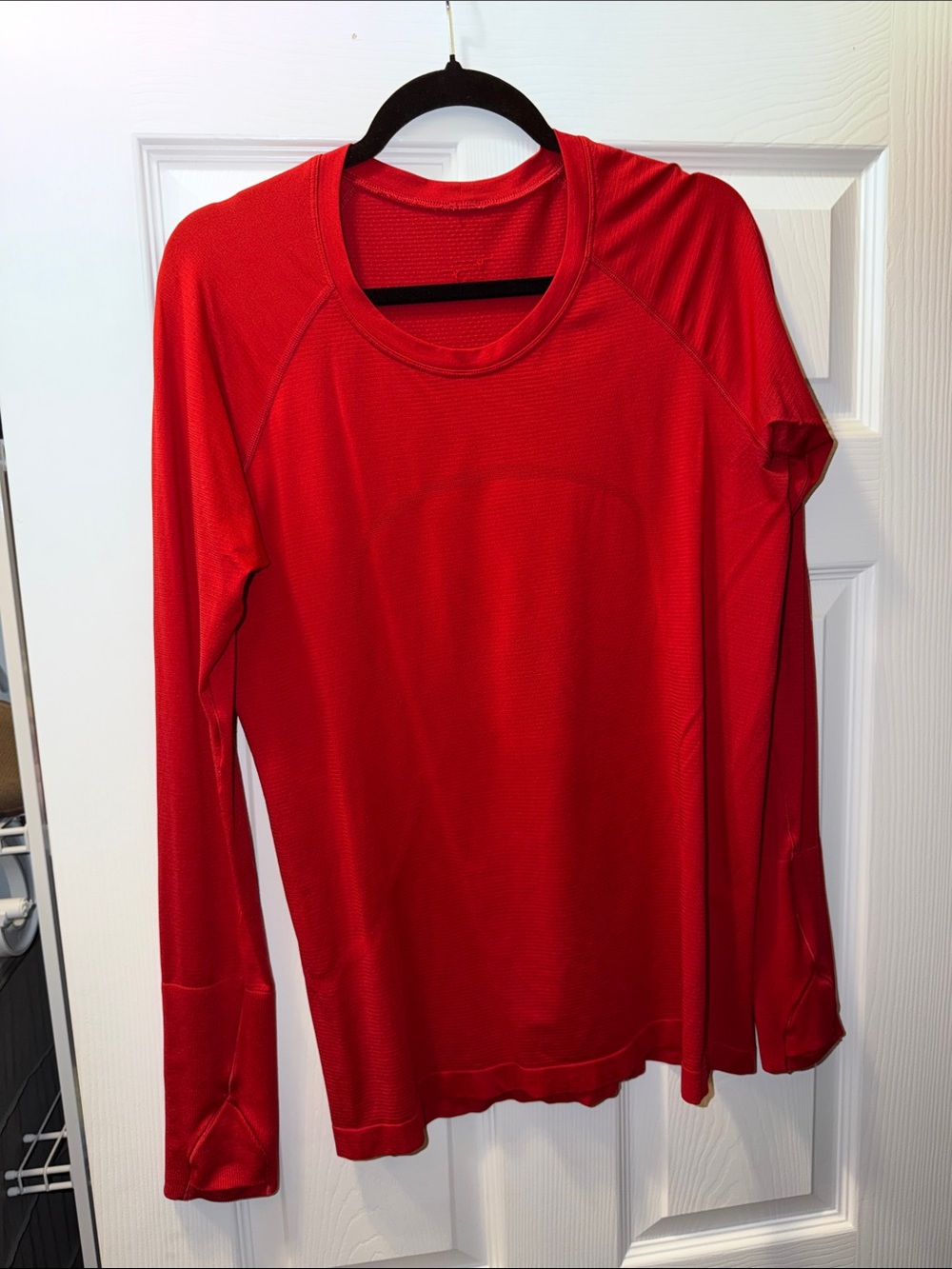 Lululemon Red Long-Sleeve Performance Top